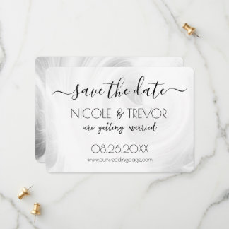 Create Your Own - White Light Swirls Save The Date