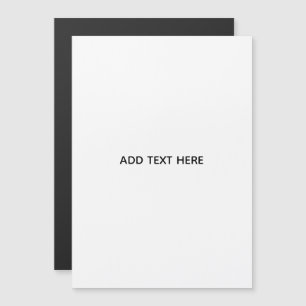Create Your Own White Magnetic Invitation