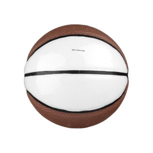 Create Your Own white Mini Basketball