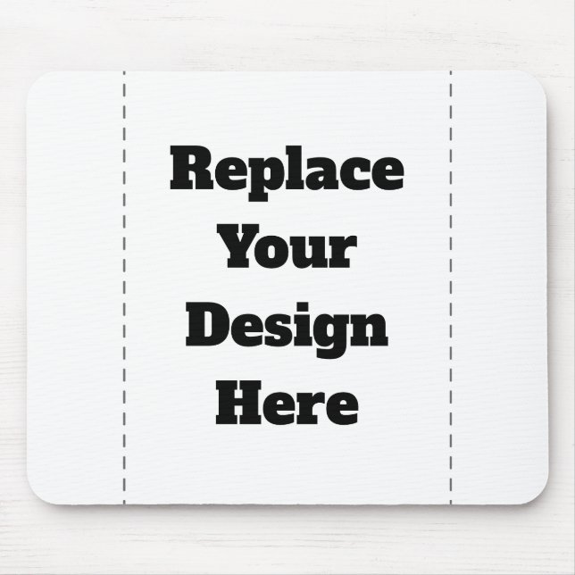 Create Your Own white  Mouse Mat (Front)