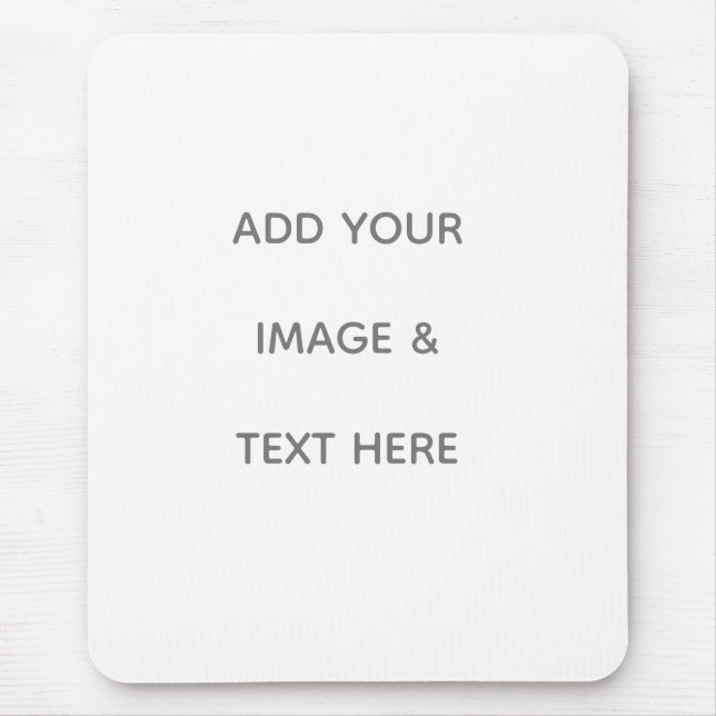 Create Your Own white  Mouse Mat (Front)
