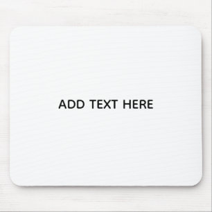 Create Your Own White Mouse Mat