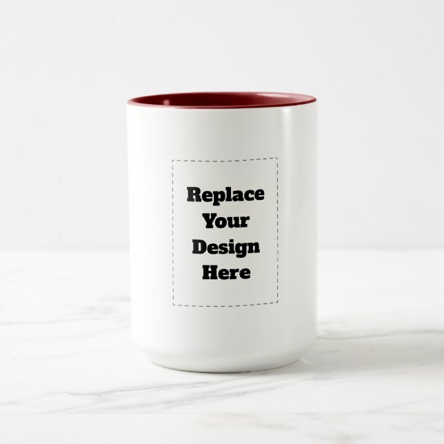 Create Your Own white  Mug (Center)