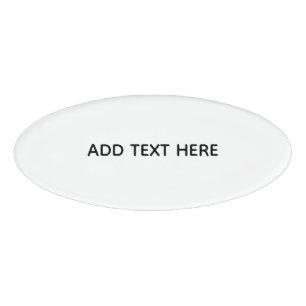 Create Your Own White Name Tag