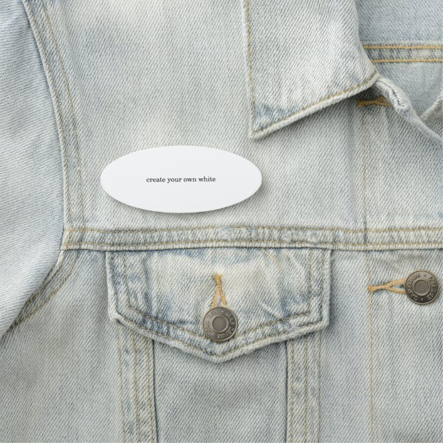 create your own white  name tag (In Situ)