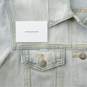 create your own white name tag
