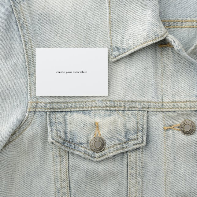 create your own white  name tag (In Situ)