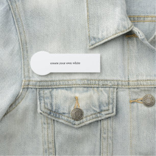create your own white name tag