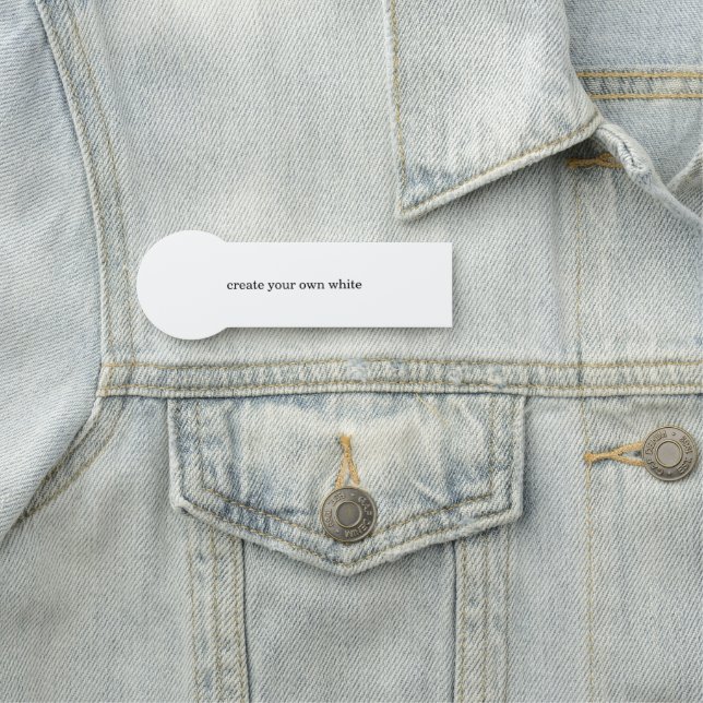 create your own white  name tag (In Situ)