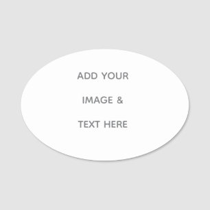 Create Your Own white  Name Tag