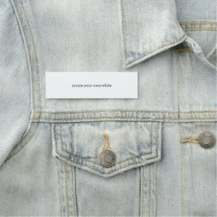 create your own white name tag
