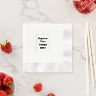 Create Your Own white Napkin