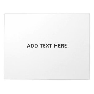 Create Your Own White Notepad
