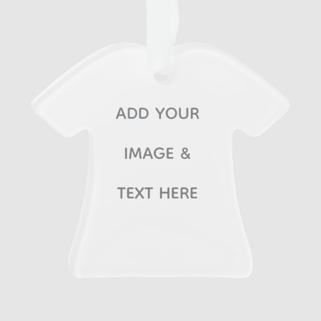 Create Your Own white  Ornament (Front)