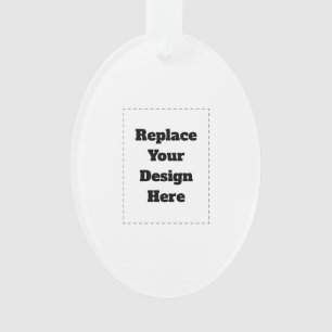 Create Your Own white Ornament