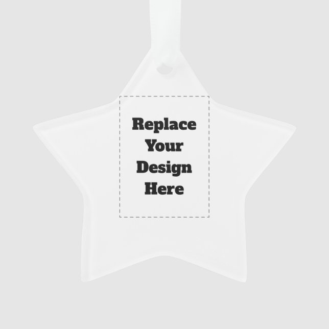 Create Your Own white  Ornament (Front)