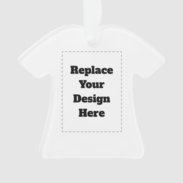 Create Your Own white  Ornament (Front)