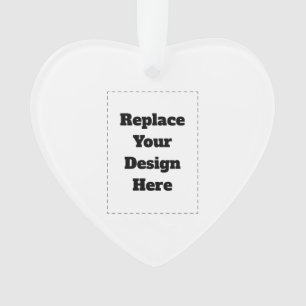 Create Your Own white Ornament
