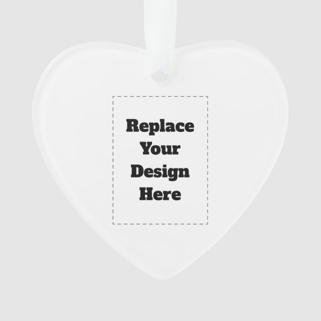 Create Your Own white  Ornament (Front)