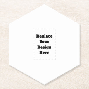 Create Your Own white  Paper Coaster