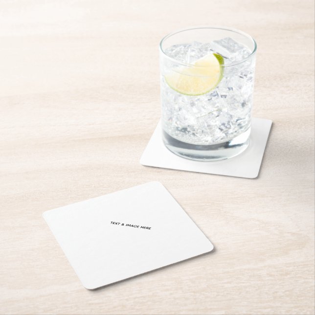 Create Your Own white Paper Coaster (Insitu)