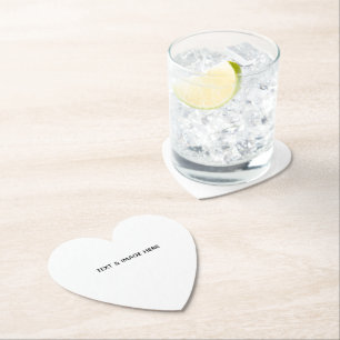 Create Your Own white Paper Coaster