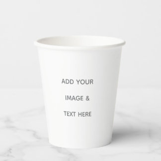 Create Your Own white Paper Cups