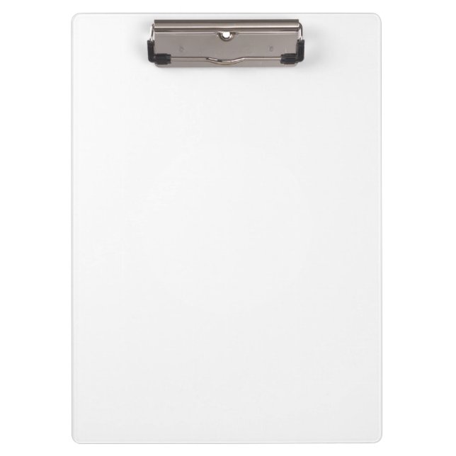 Create your own white personalizable clipboard (Front)