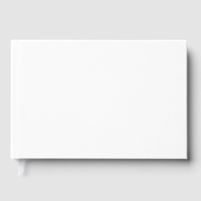 Create your own white personalizable guest book (Front)