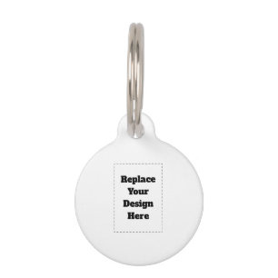 Create Your Own white Pet Tag