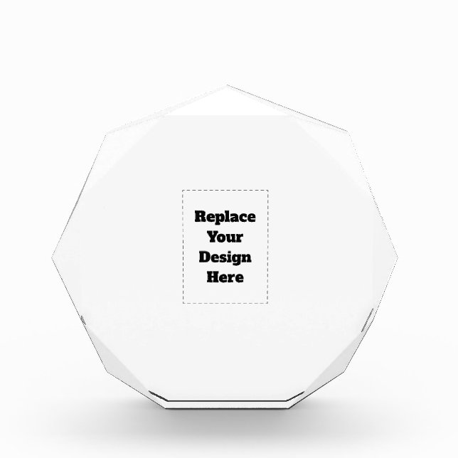 Create Your Own white  Photo Block (Front)