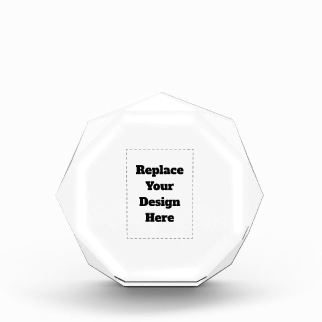 Create Your Own white  Photo Block (Front)