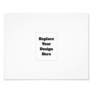 Create Your Own white  Photo Print