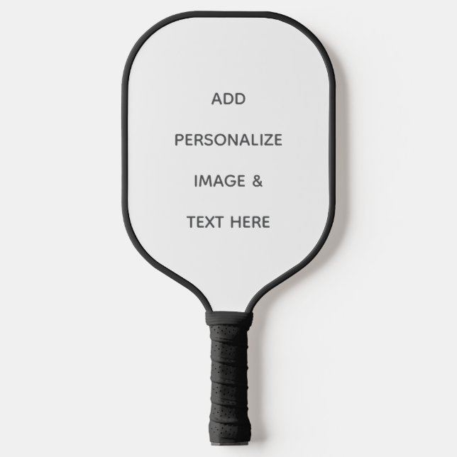 Create Your Own white  Pickleball Paddle (Front)