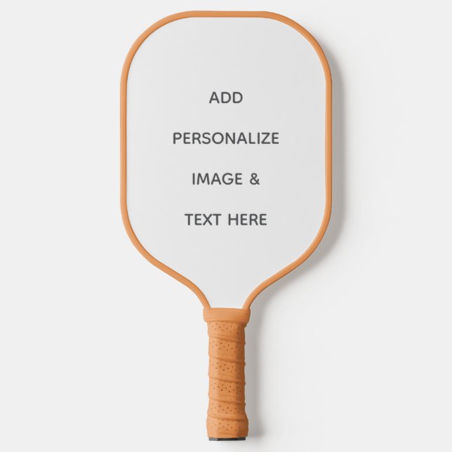 Create Your Own white  Pickleball Paddle (Front)