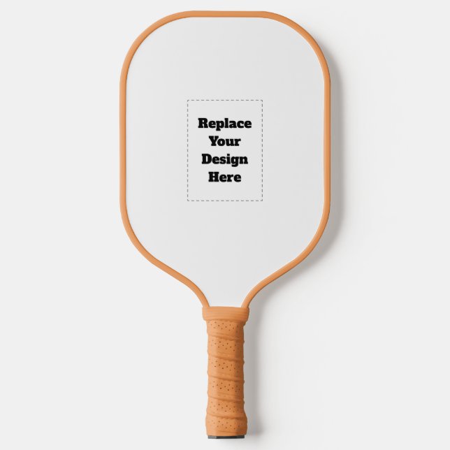 Create Your Own white  Pickleball Paddle (Front)