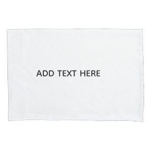 Create Your Own White  Pillowcase