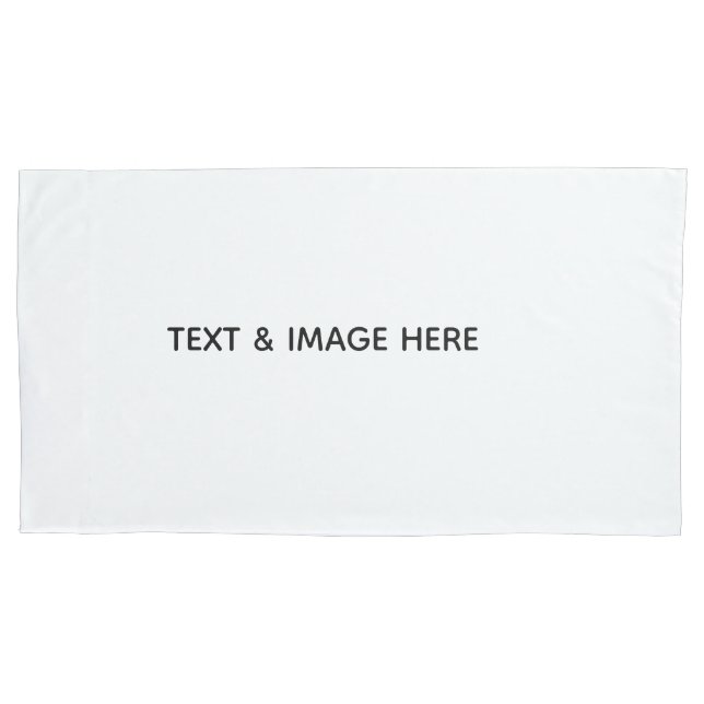 Create Your Own white Pillowcase (Front-Left)