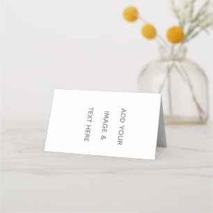 Create Your Own white  Place Card