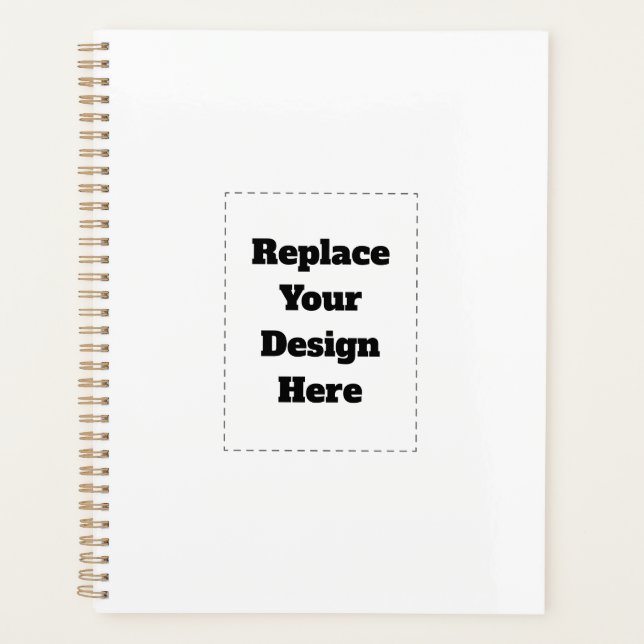 Create Your Own white  Planner (Front)