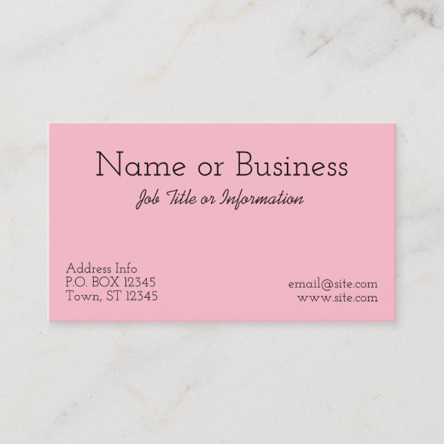 Create Your Own White Polka Dot Business Card (Front)