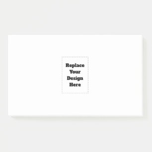 Create Your Own white  Post-it Notes