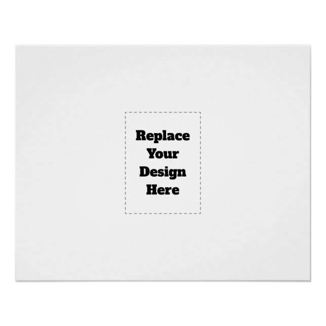 Create Your Own white  Poster (Front)