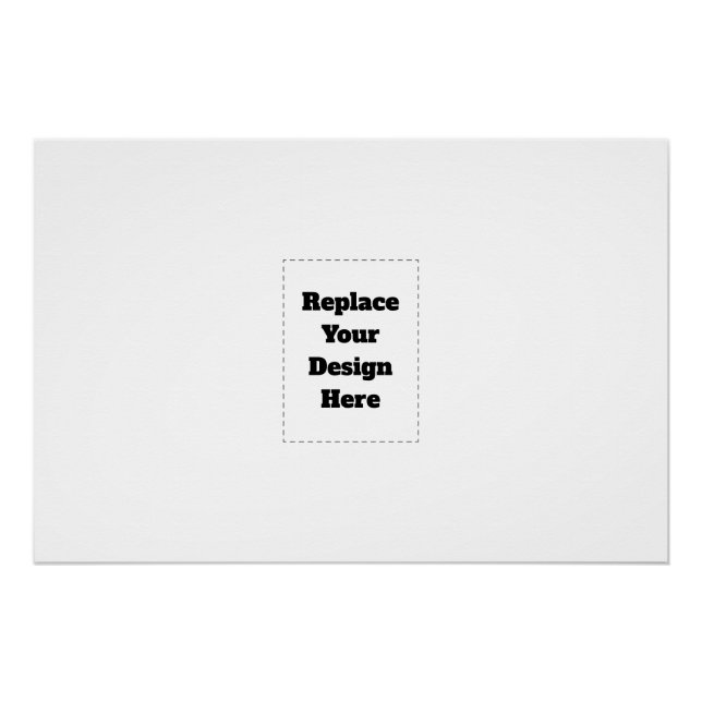Create Your Own white  Poster (Front)