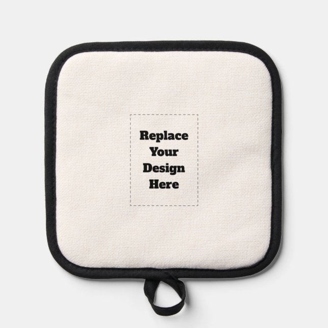 Create Your Own white  Pot Holder (Front)