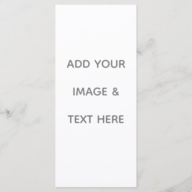 Create Your Own white  Programme (Front)