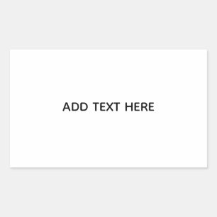 Create Your Own White Rectangular Sticker