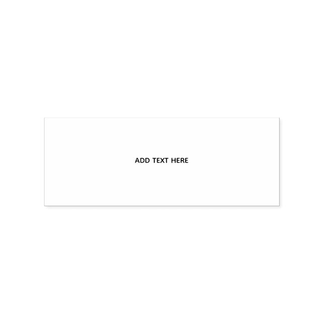 Create Your Own White  Rubber Stamp (Stamped)