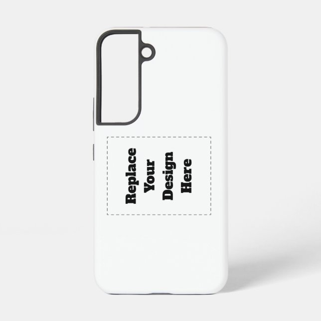 Create Your Own white  Samsung Galaxy S22 Case (Back)