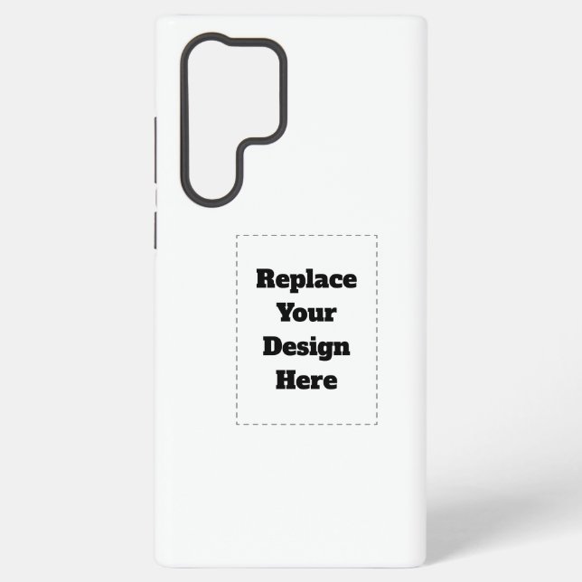 Create Your Own white  Samsung Galaxy S22 Ultra Case (Back)